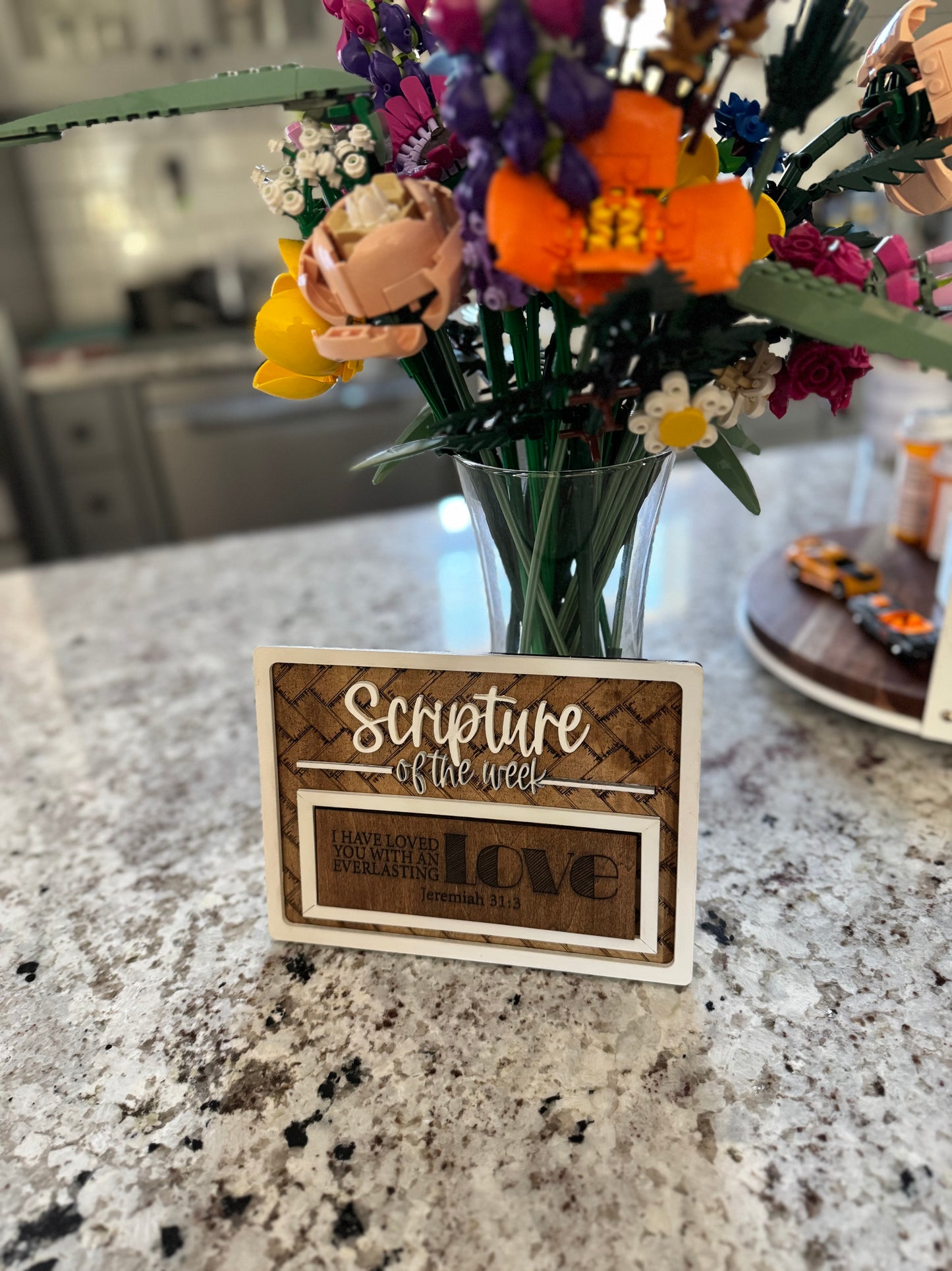 Scripture of the week wooden stand and 10 scriptures