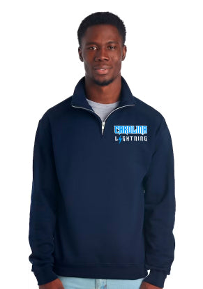 Navy Quarter Zip Lightning