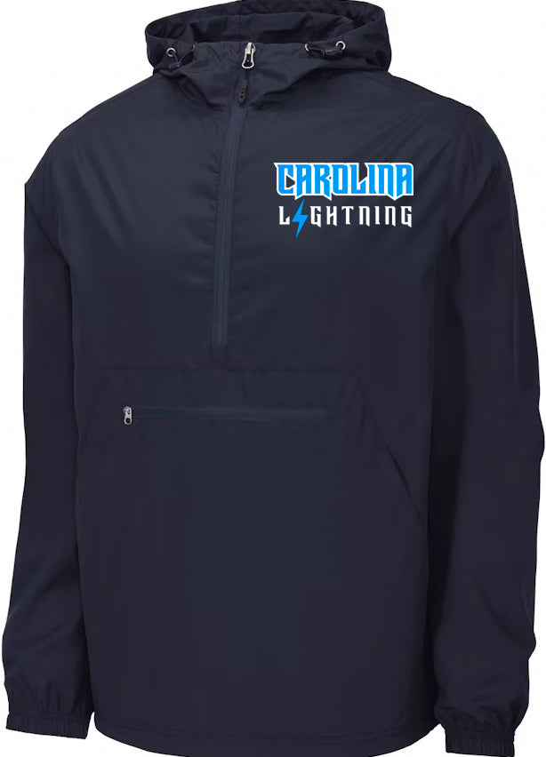 Navy Rain Anorak Jacket Lightning