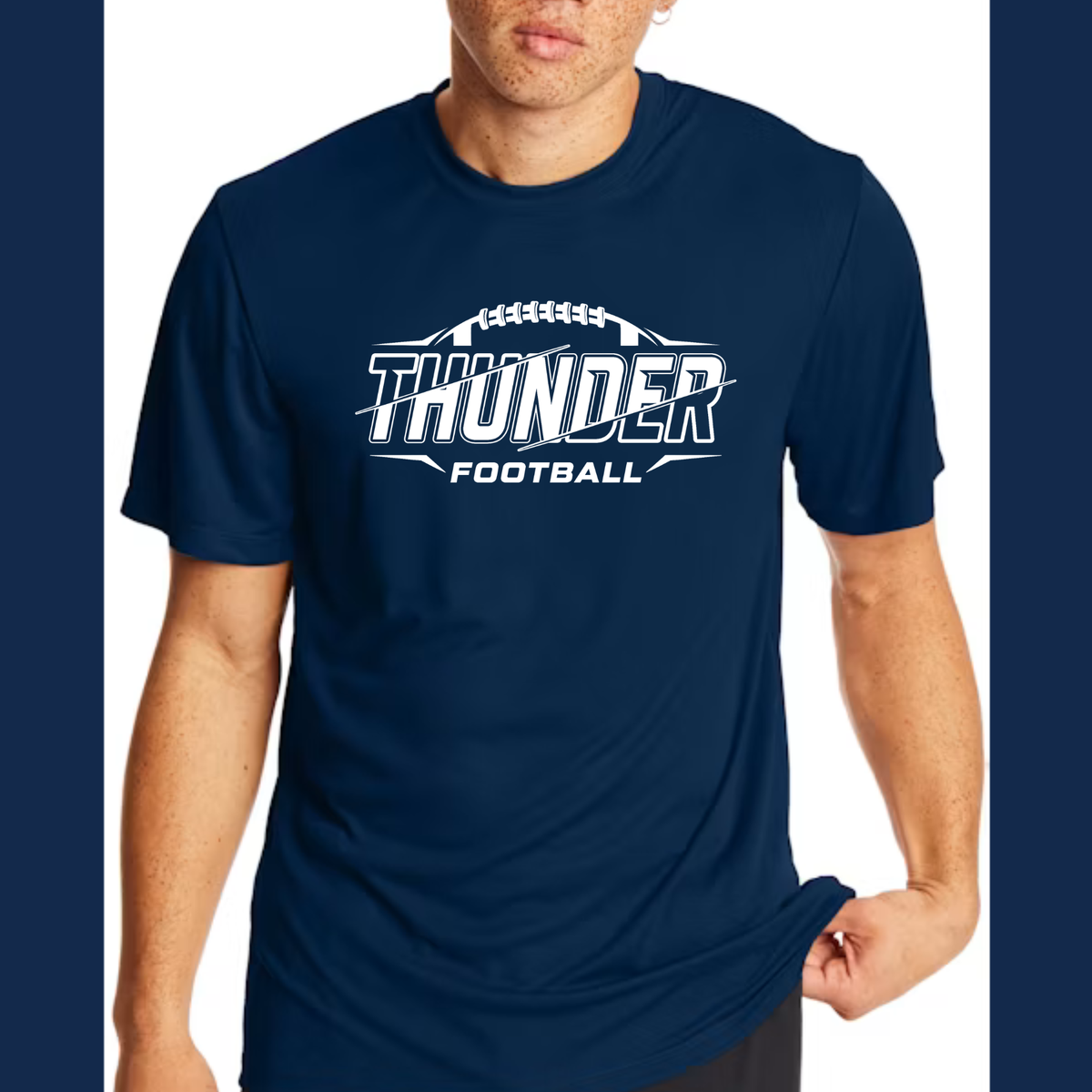 Thunder Football Short Sleeve Tshirt Options