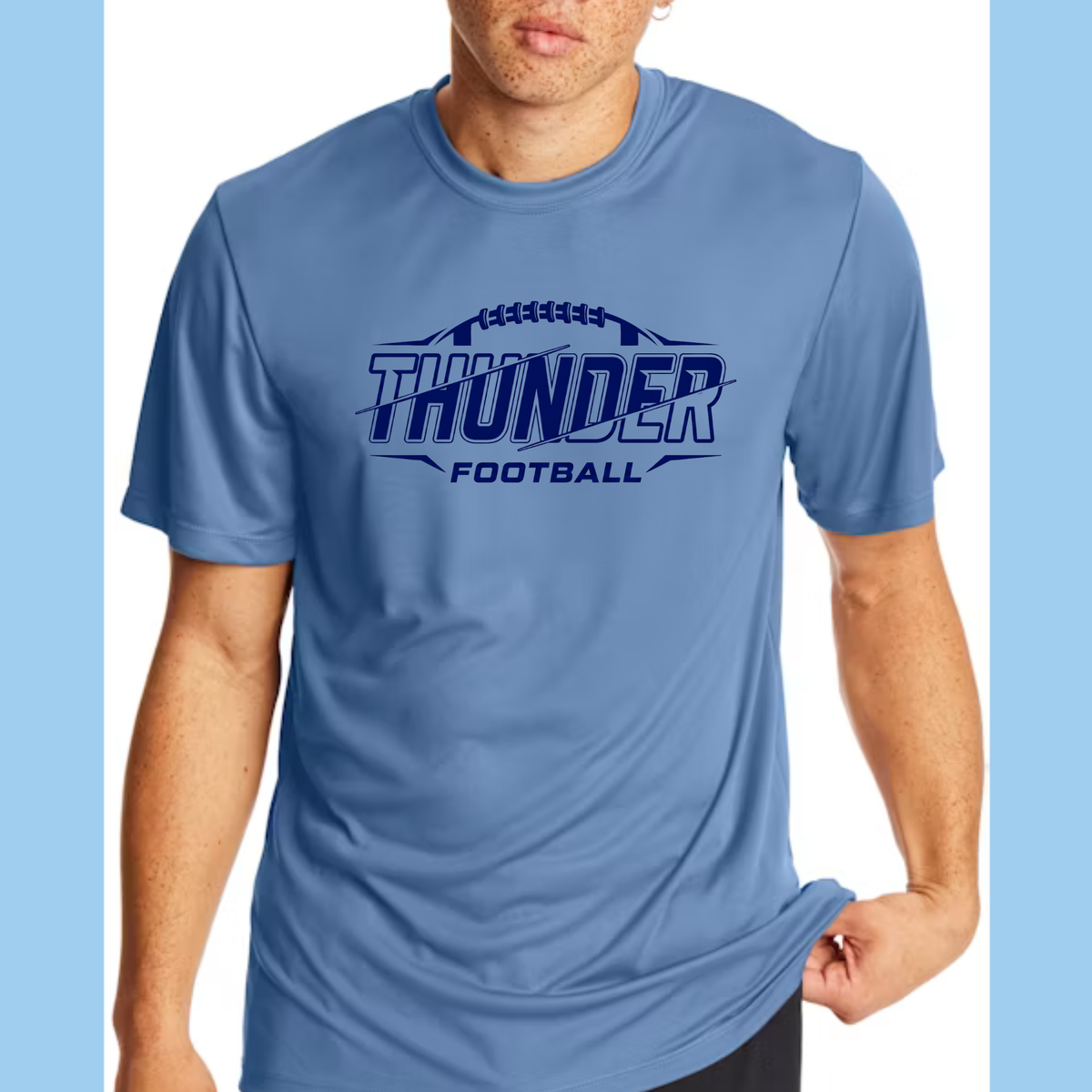Thunder Football Short Sleeve Tshirt Options