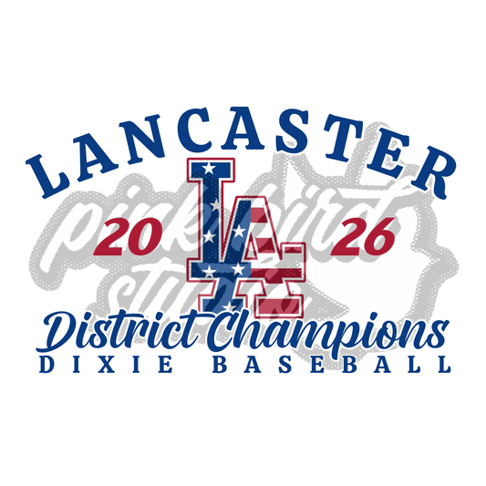 2026 DIXIE District Champions Full Back T-Shirt