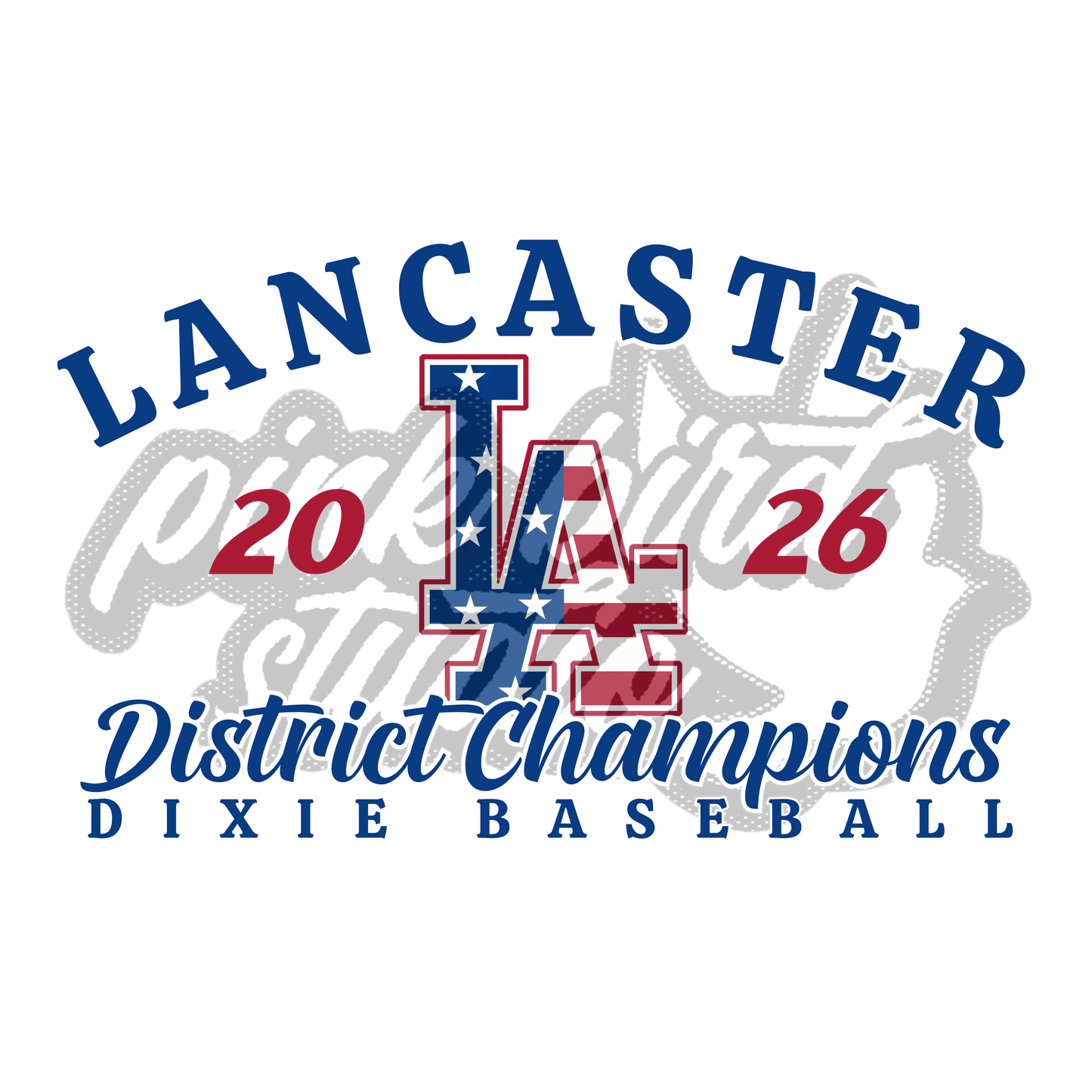 2026 DIXIE District Champions Front Only T-Shirt