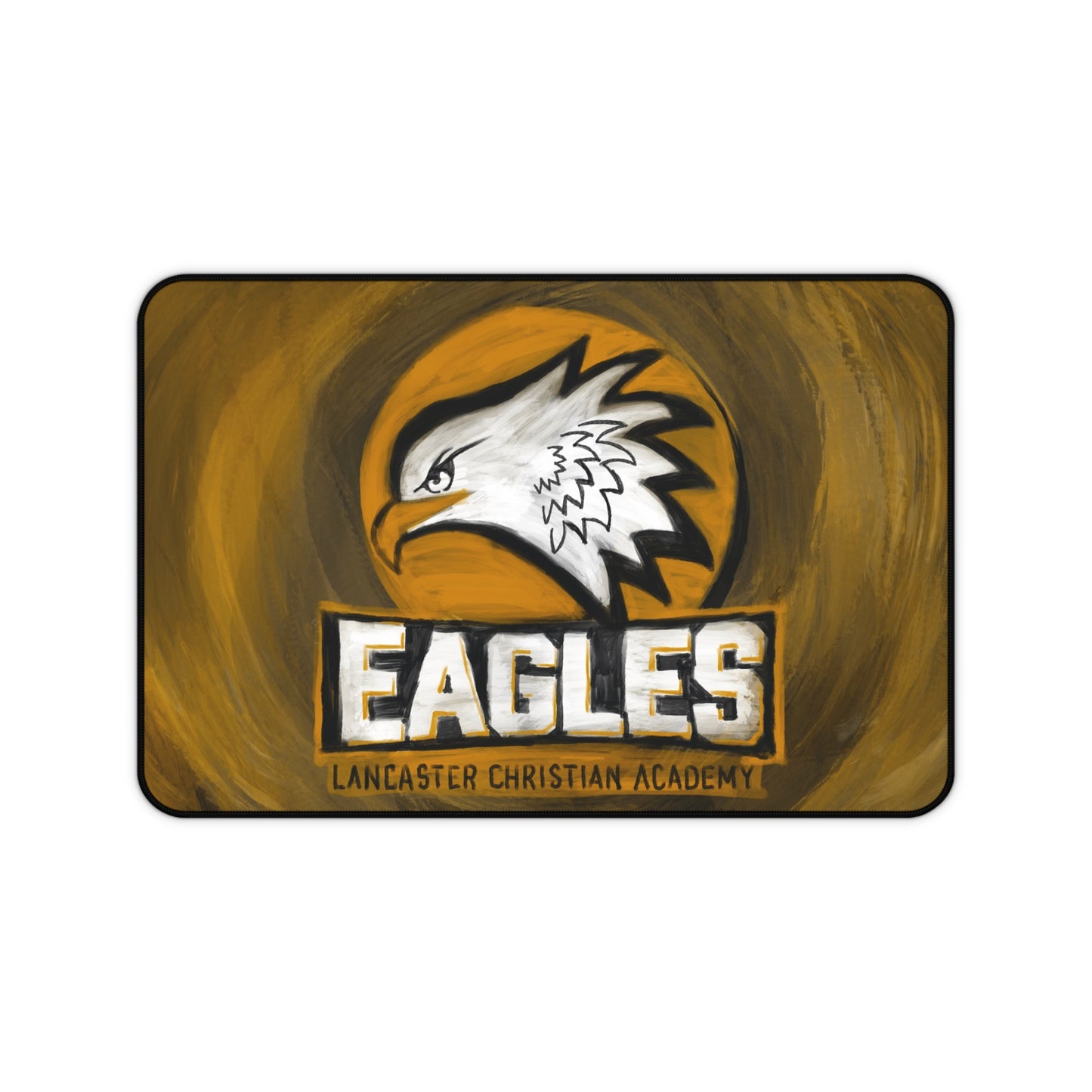 Lancaster Christian Academy digital painting  Logo Desk Mat