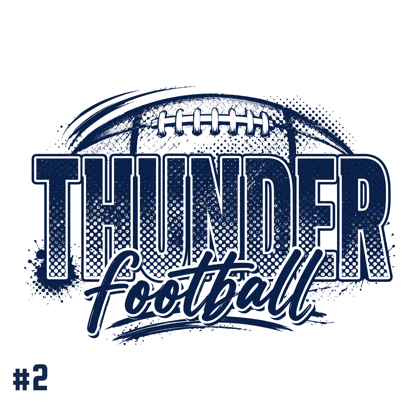 Thunder Football Tshirt Options