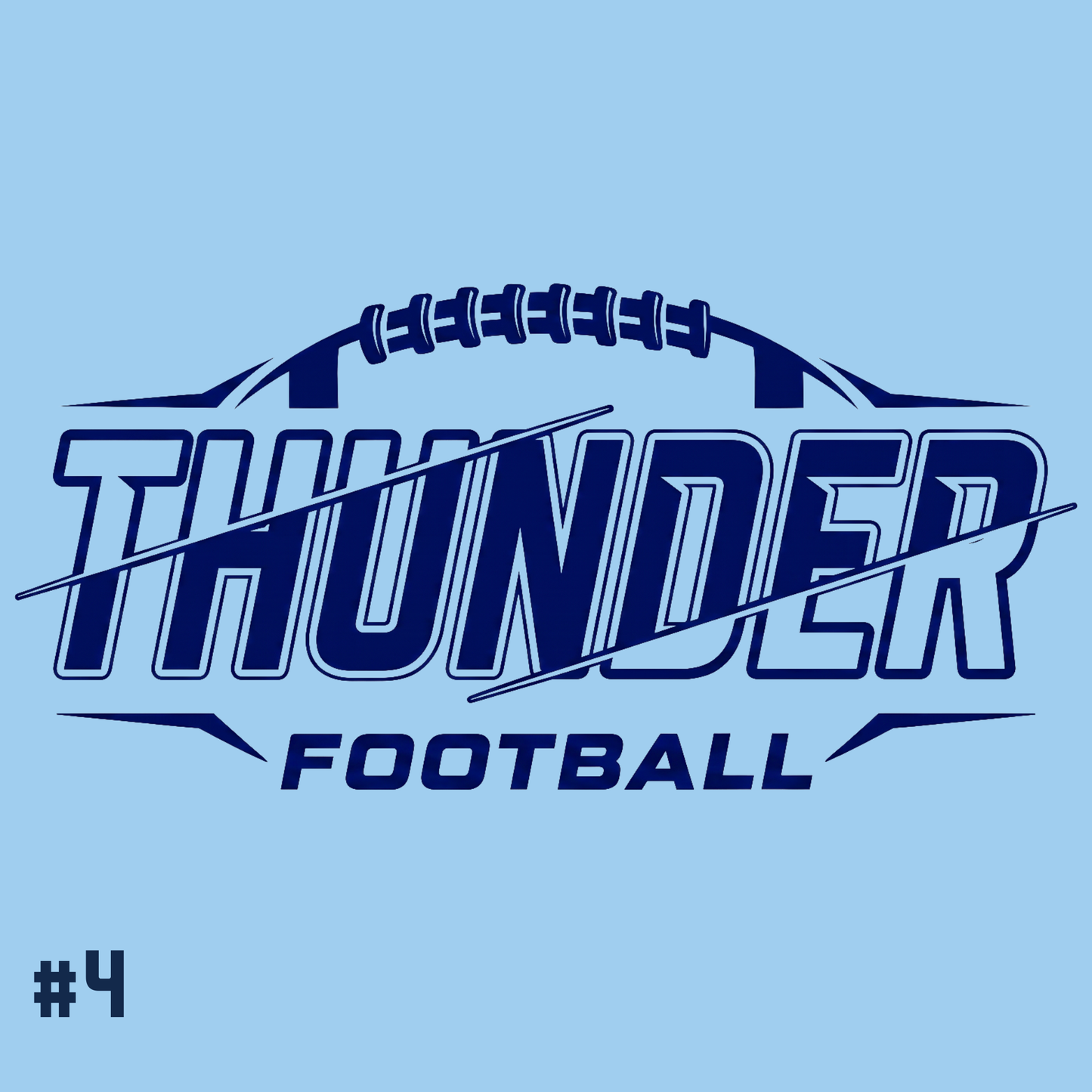 Thunder Football Tshirt Options