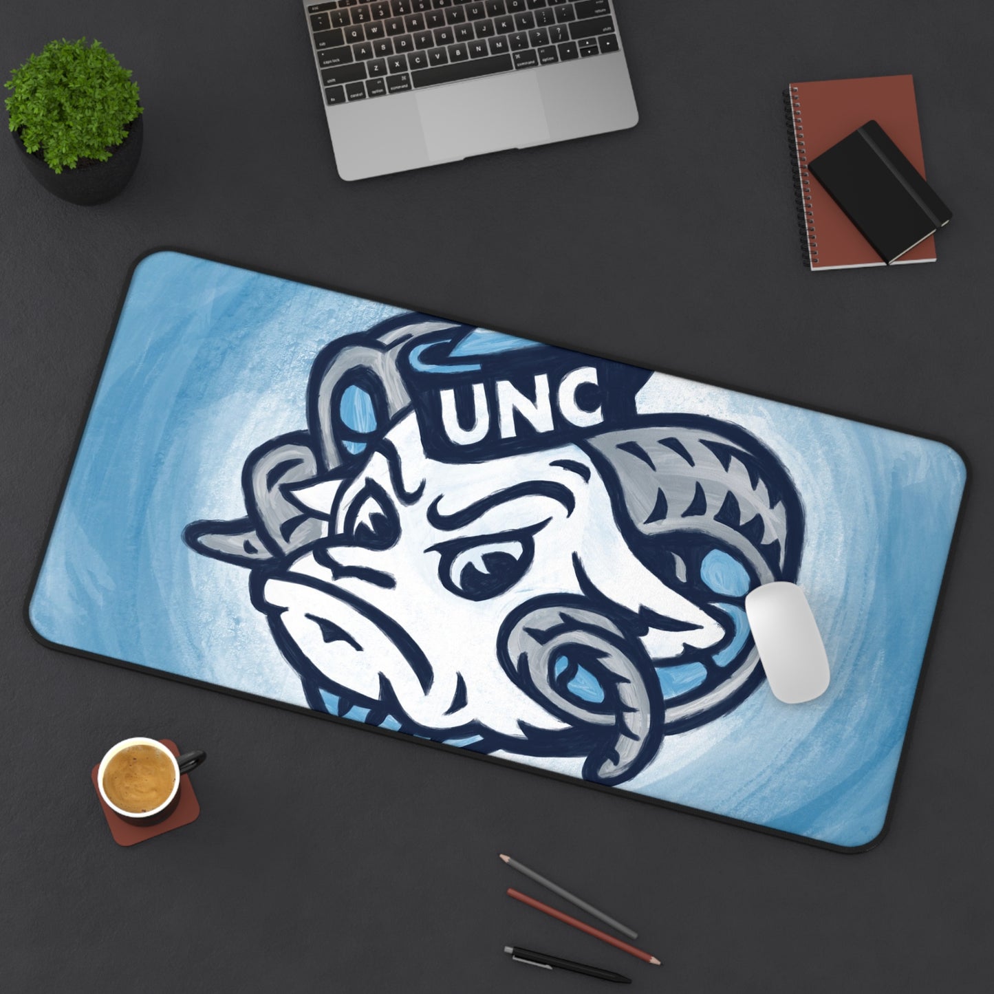 UNC digital painting  Logo Desk Mat