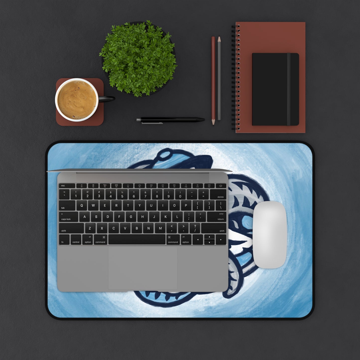 UNC digital painting  Logo Desk Mat