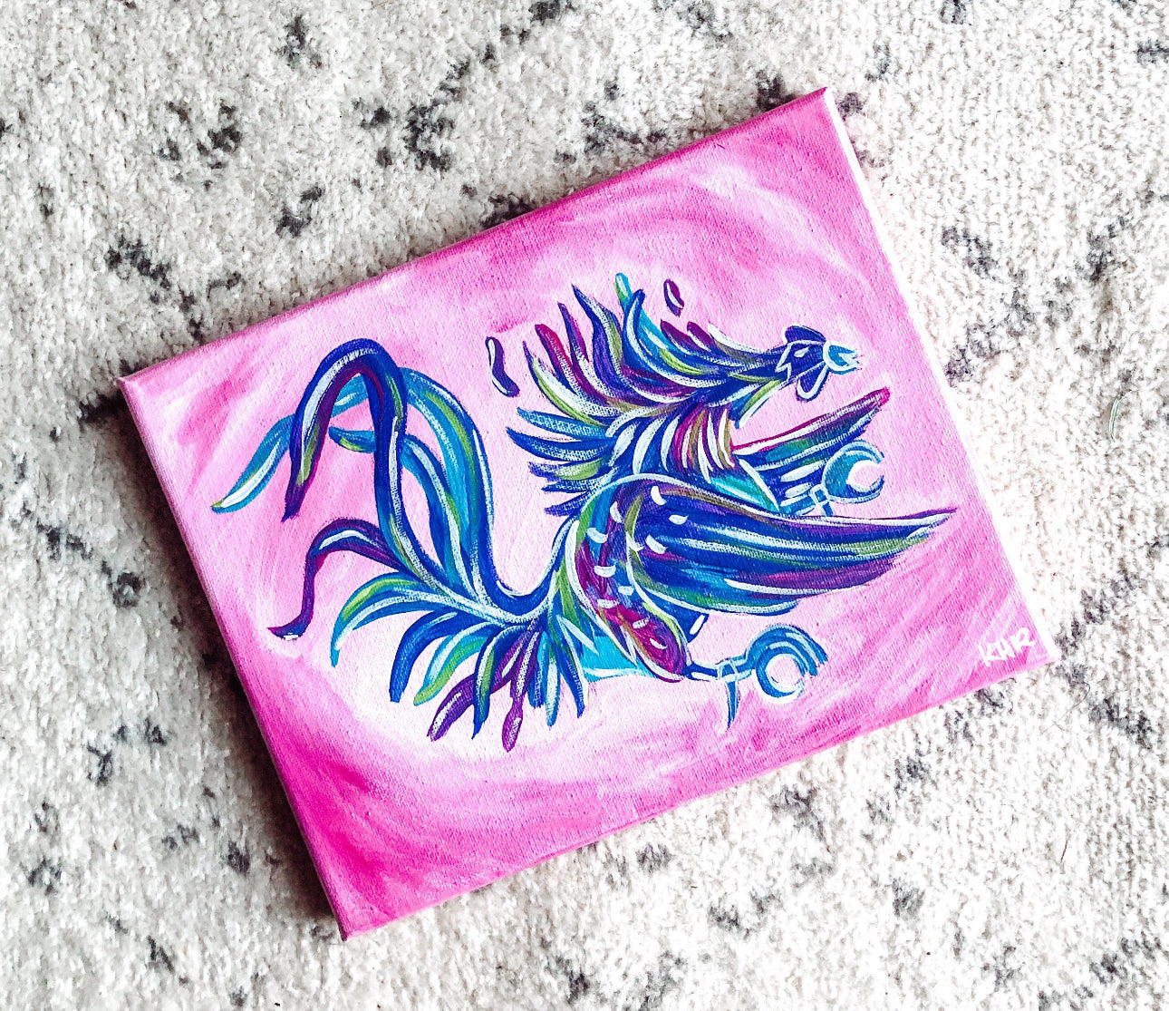 Gamecock Painting on Canvas, South Carolina Art, Handmade to Order, Gamecock Wall Decor
