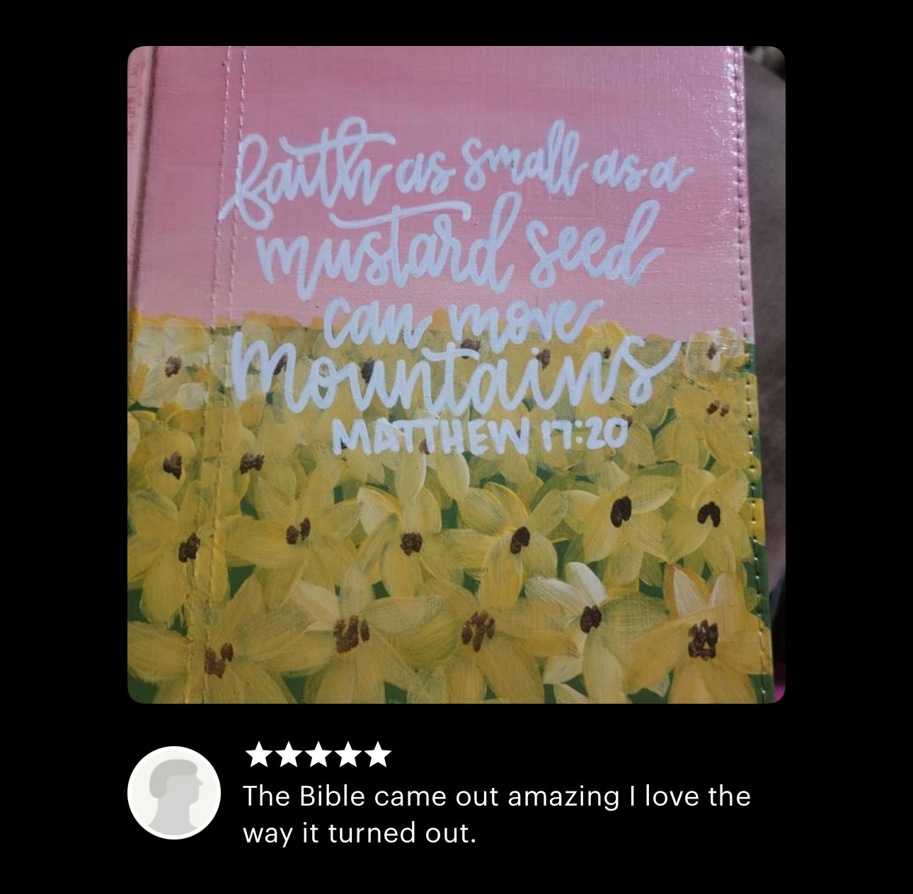 Sunflower Field  Custom Painted Bible, Personalized Bible, Hand Painted Holy Book, Unique Religious Gift, Custom Bible Cover