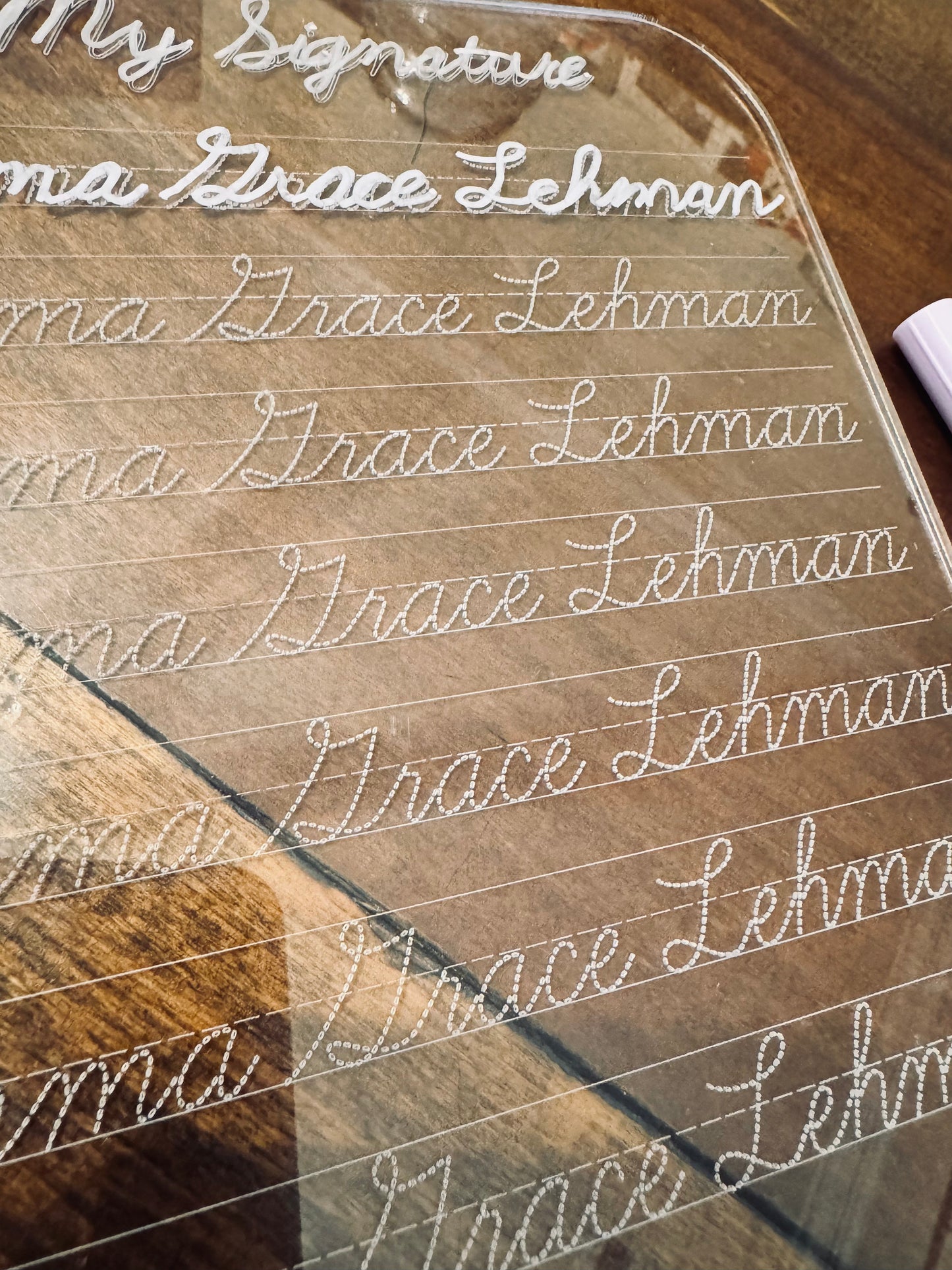 Custom Cursive Writing Board