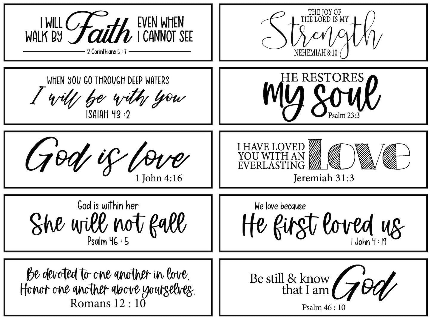 Scripture of the week wooden stand and 10 scriptures