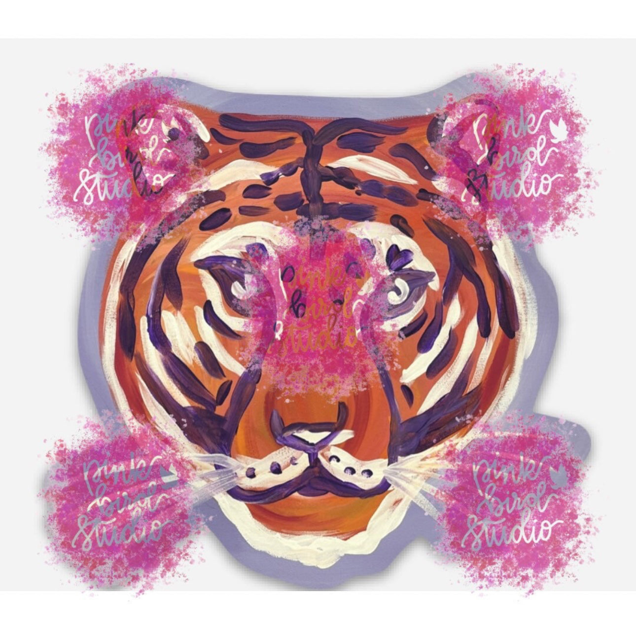 Clemson University Waterproof Sticker, College Decal, Laptop Sticker, Car Decal, Clemson Tigers Fan Gift