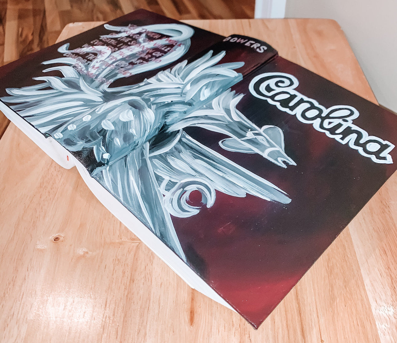 College  Custom Painted Bible, Personalized Bible, Hand Painted Holy Book, Unique Religious Gift, Custom Bible Cover