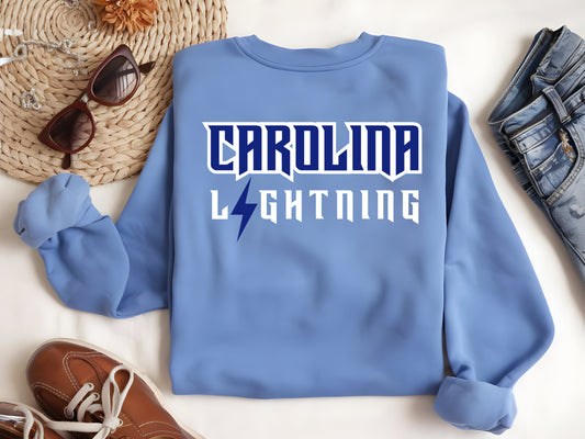 Carolina Blue Crewneck Lightning