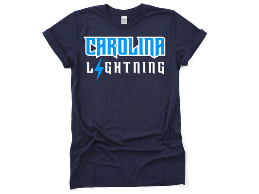Navy Softstyle Short Sleeve Tshirt Lightning