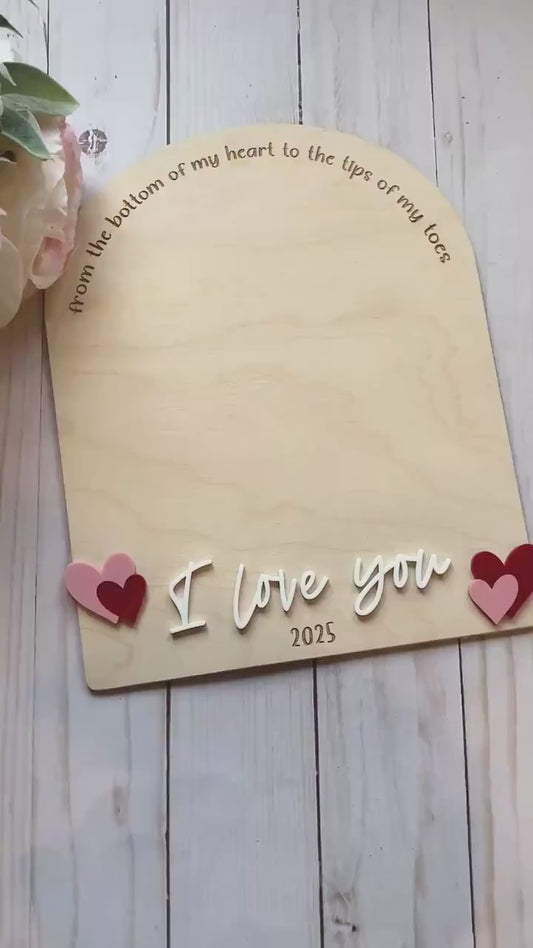 My First Valentine Handprint/Footprint