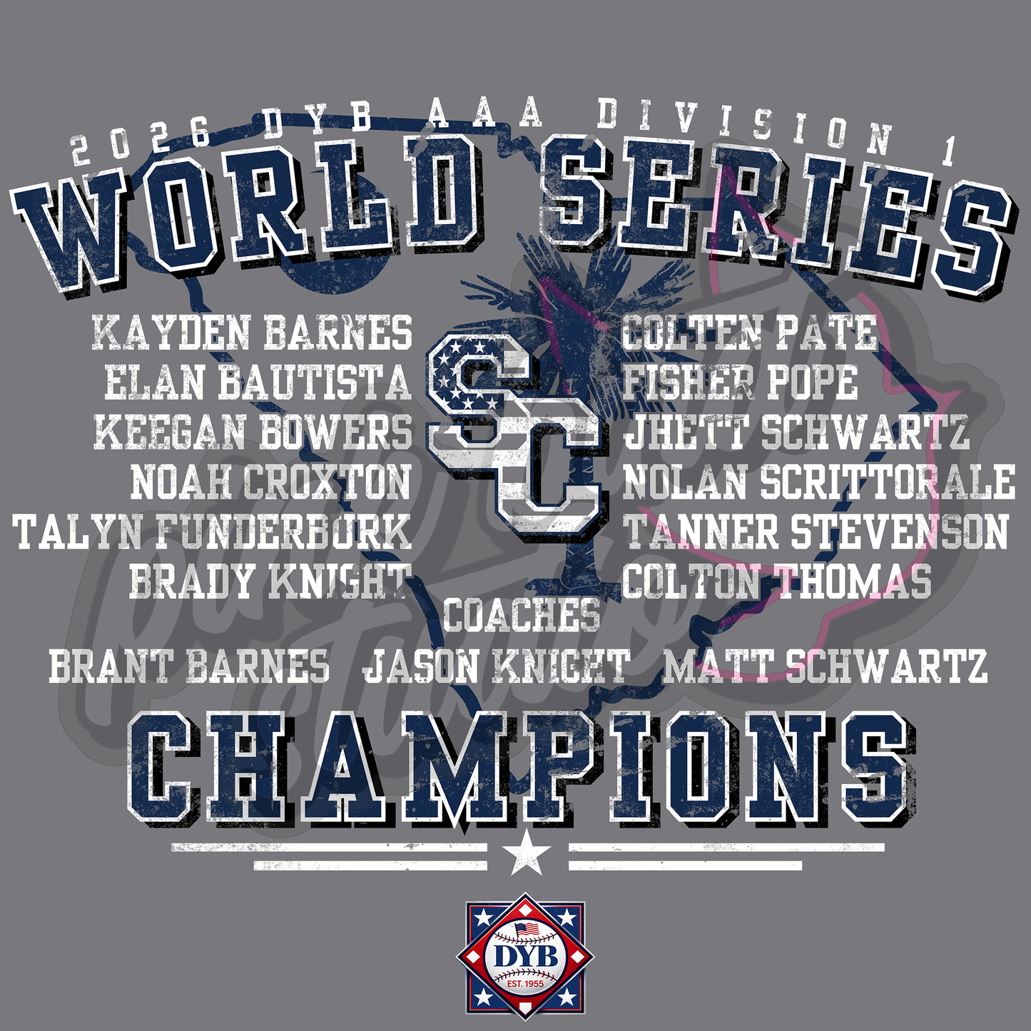 2026 DIXIE AAA WORLD Champions Pocket T-Shirt